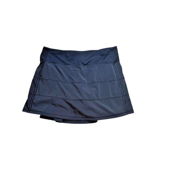 Lululemon Pace Rival Mid Rise Tennis Skirt Size 6 Tall Black - Pickleball - Cute - Picture 1 of 9